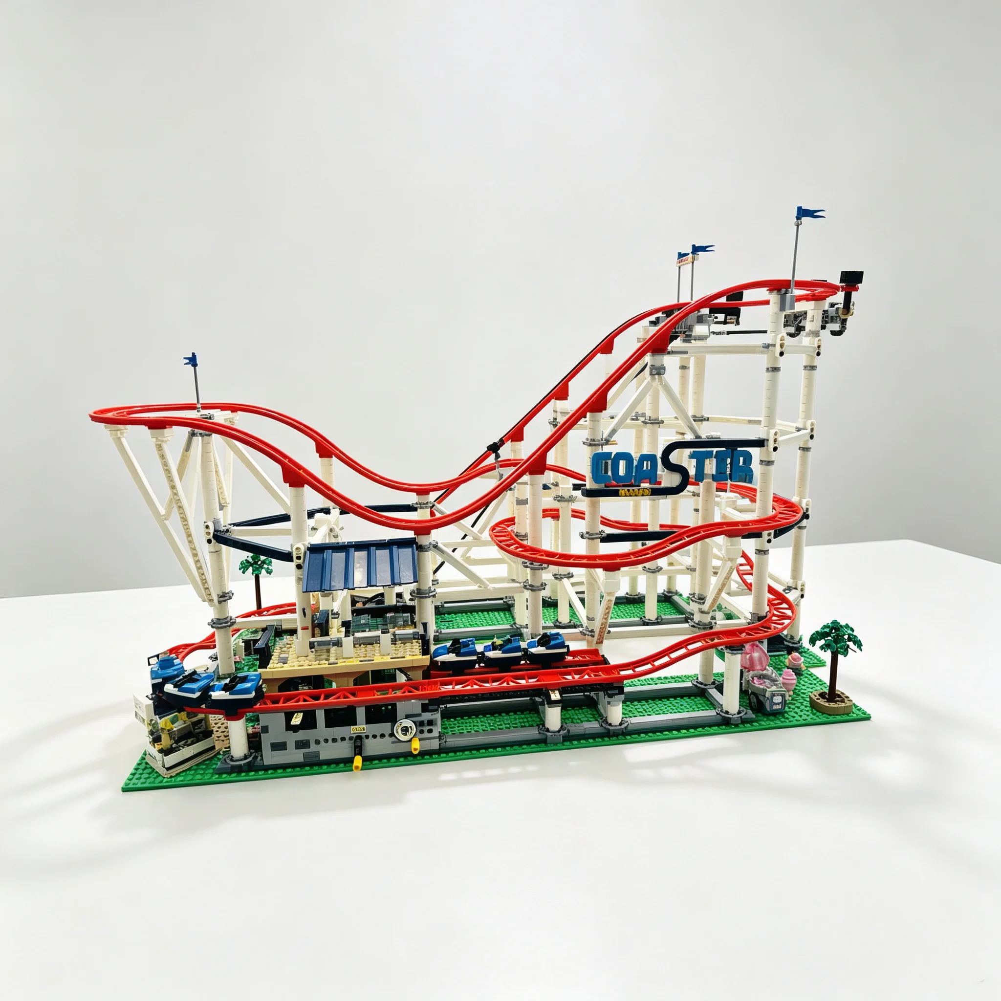 4124 stukjes Grote Attractiepark-Achterbaan Bouwstenen Set MOC DIY Bouwstenen Model Speelgoed Voor Volwassenen Collectie Huisdecoratie Verjaardag Kerstcadeaus