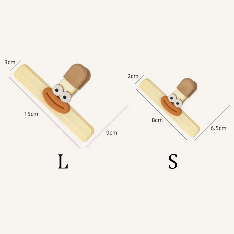 Clip de sellado en forma de T para bolsas de alimentos, utilizado para sellar alimentos deliciosos y también se puede utilizar como clip o carpeta de oficina, 2/3/6 Uds.