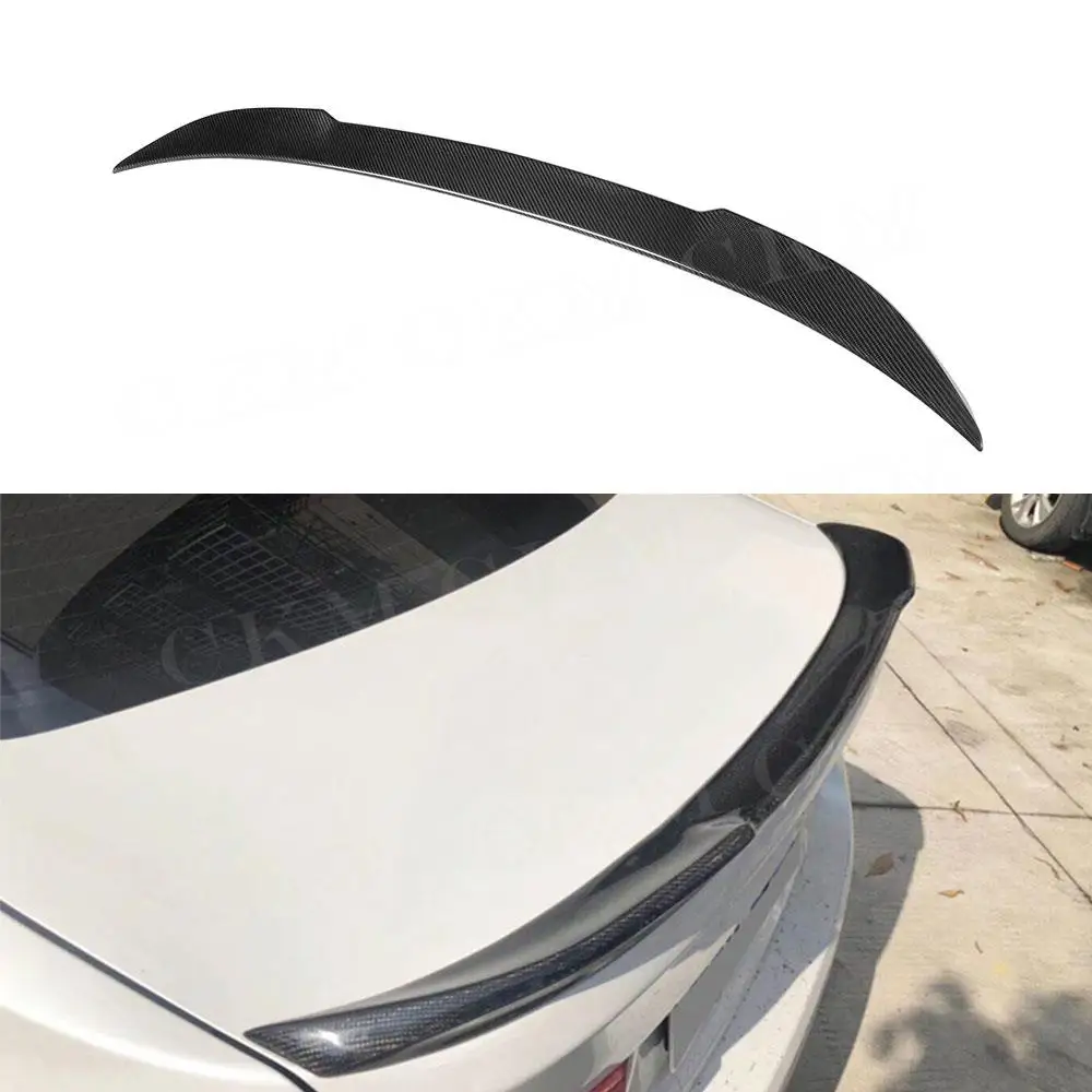 

CKMUUER Углеродное волокно для BMW 3 серии F30 F80 M3 Sedan 2012-2018 Комплекты кузова Задний спойлер багажника Крыло багажника Губа Задний спойлер на палубу