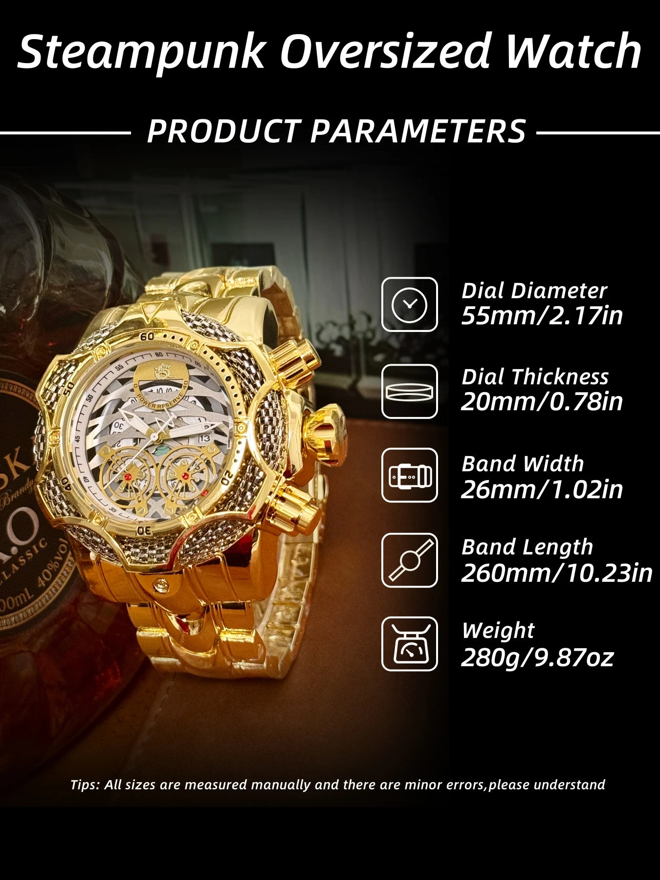 Popular Clown Series Watches with High Aesthetic Appeal, Cool Street Style, Personalized Men's Watches, High-End Fashion Trendy Watches for Students and Young Men, Best-Selling Watches with Large Dial The First Choice for a Gift Is a Watch. - view 5