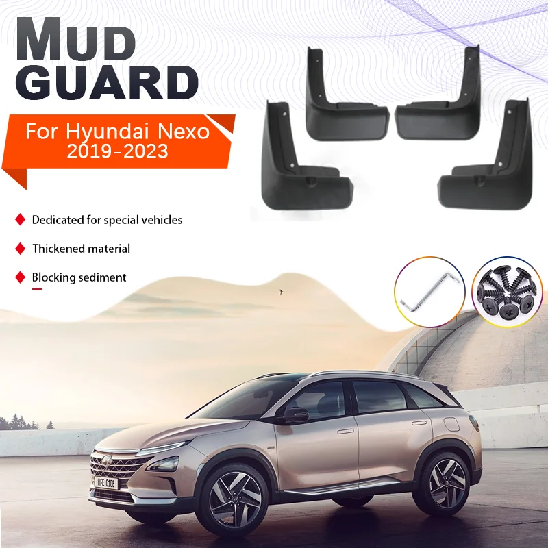 

MudFlaps for Hyundai Nexo FE 2019 2020 2021 2022 2023 Accessories Mud Flaps Splash Guards Fenders Car Styling Front Rear Wheels