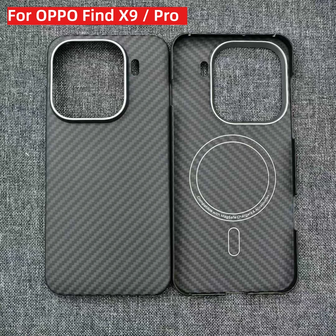 

Для OPPO Find X9 X9pro арамидное волокно из углеродного волокна сверхлегкий магнитный металлический чехол в деловом стиле с защитой от падения высококачественный чехол для мобильного телефона