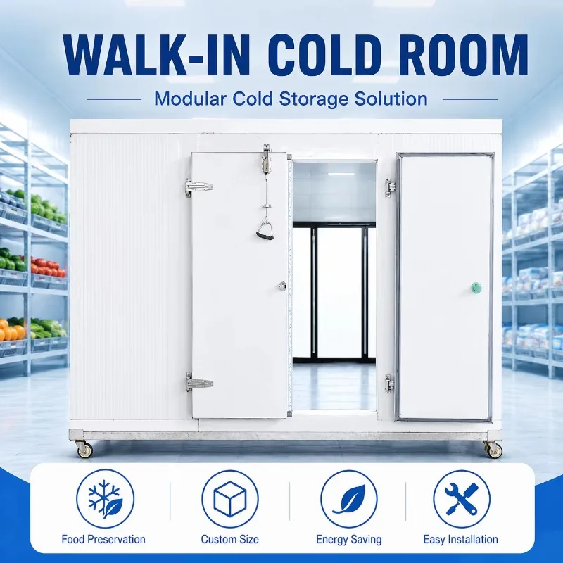 OEM Walk in Cold Storage Room Factory Supply with Customized Size 220V 380V Refrigeration System for Food Industry