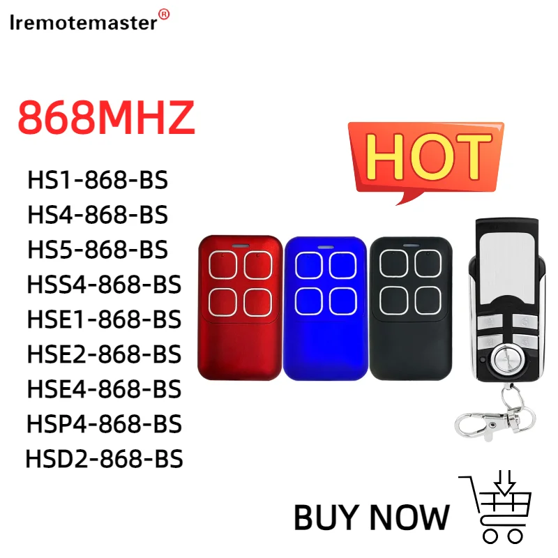 Compatible BiSecure HSE2 HSE4 868 BS Remote Controller BS SERIES 868MHz Garage Door Remote Openers