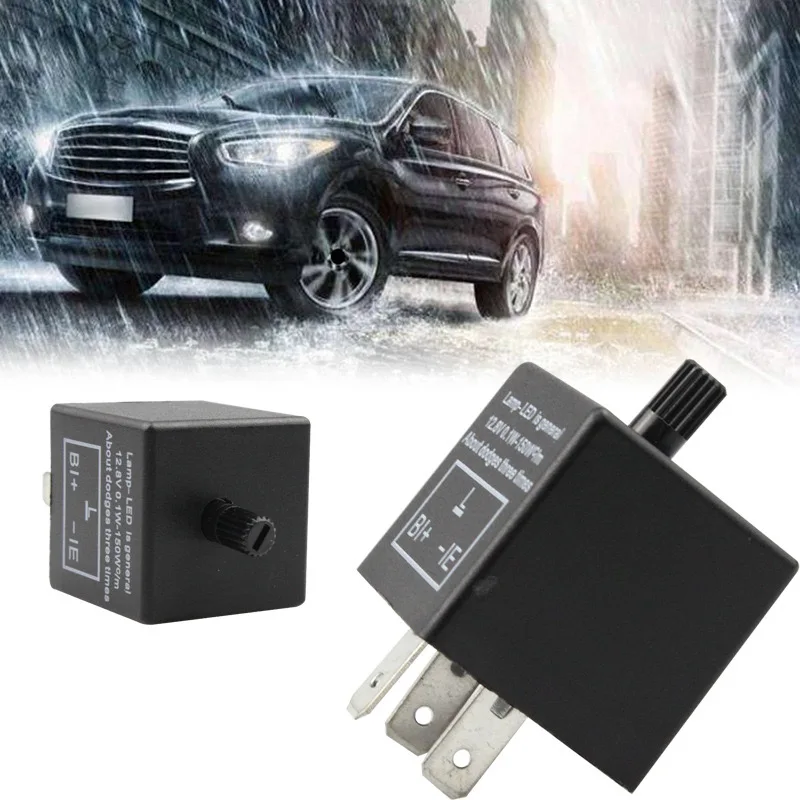 LED Flasher Relay DC 12V 3 Pin CF13 Car Motorcycle Turn Signal Light Indicator Electronic Flasher Relay Accessories
