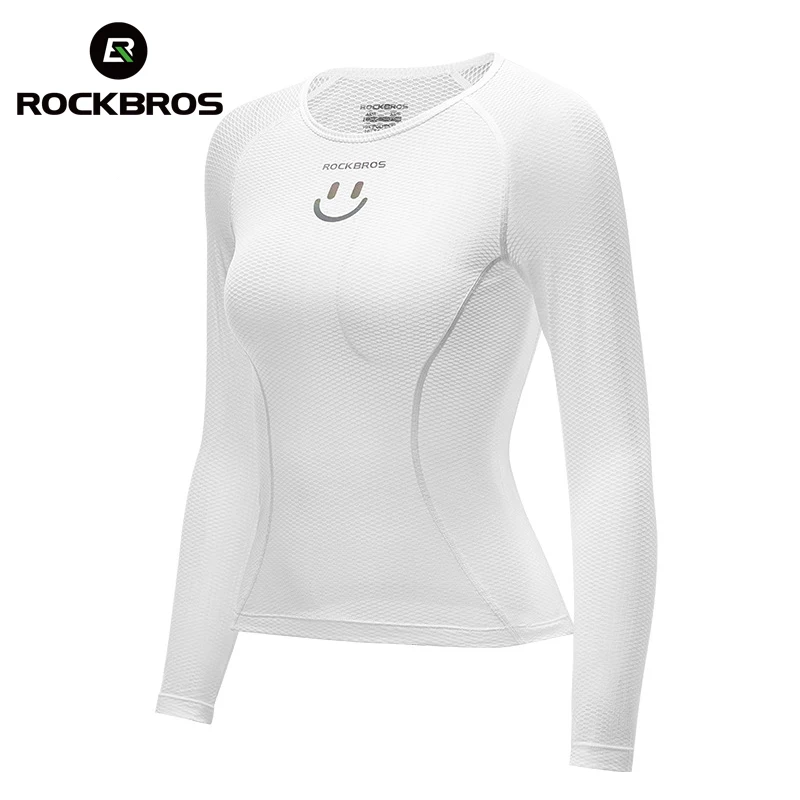 ROCKBROS Women's Long Sleeve Running Shirts Summer Undershirt Cycling Jersey Quick Dry Gym Fitness Sports Shirts Bicycle Clothes