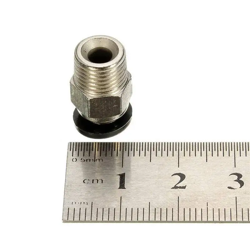 2pcs Pneumatic Connector For 1.75mm PTFE Tube PC4-01 Quick Coupler Feed Inlet 3D Printer Part