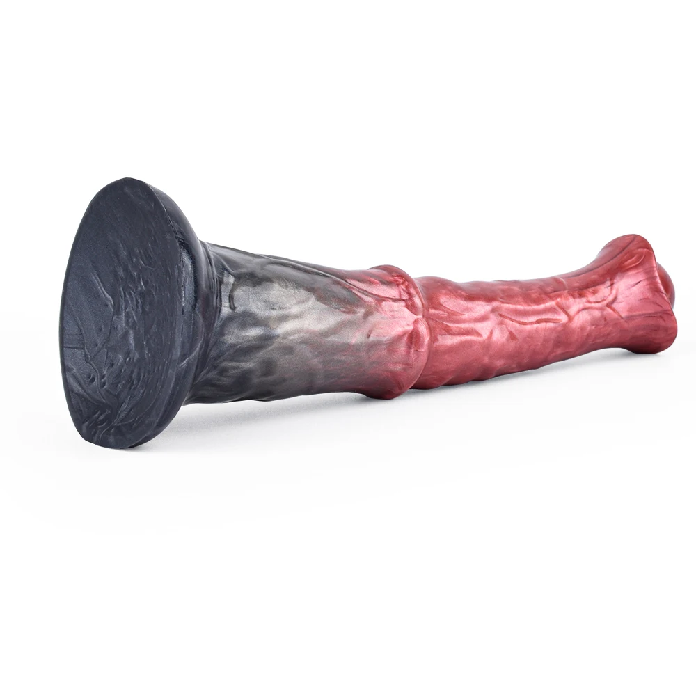 FAAK Fantasy Long Penis Realistic Horse Dildo With Suction Cup Silicone Sex Toys For Men Women Multi Color Anal Plug