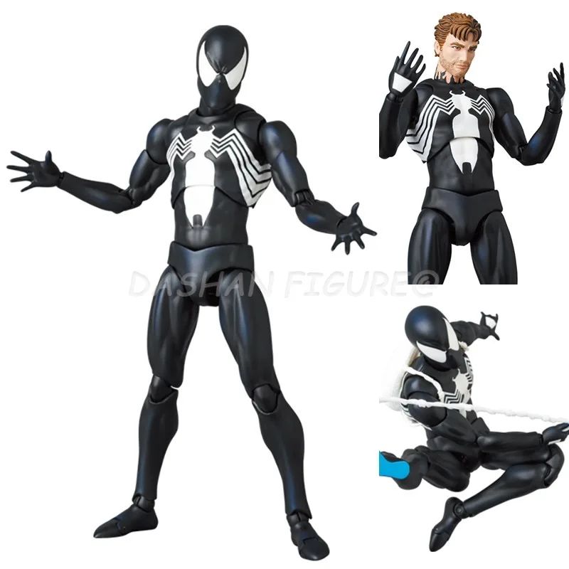 

CT Black Spiderman Action Figure PVC Anime Model Toys Mafex The Amazing Spider-Man Venom Symbiotic Figurine for Child's Gifts