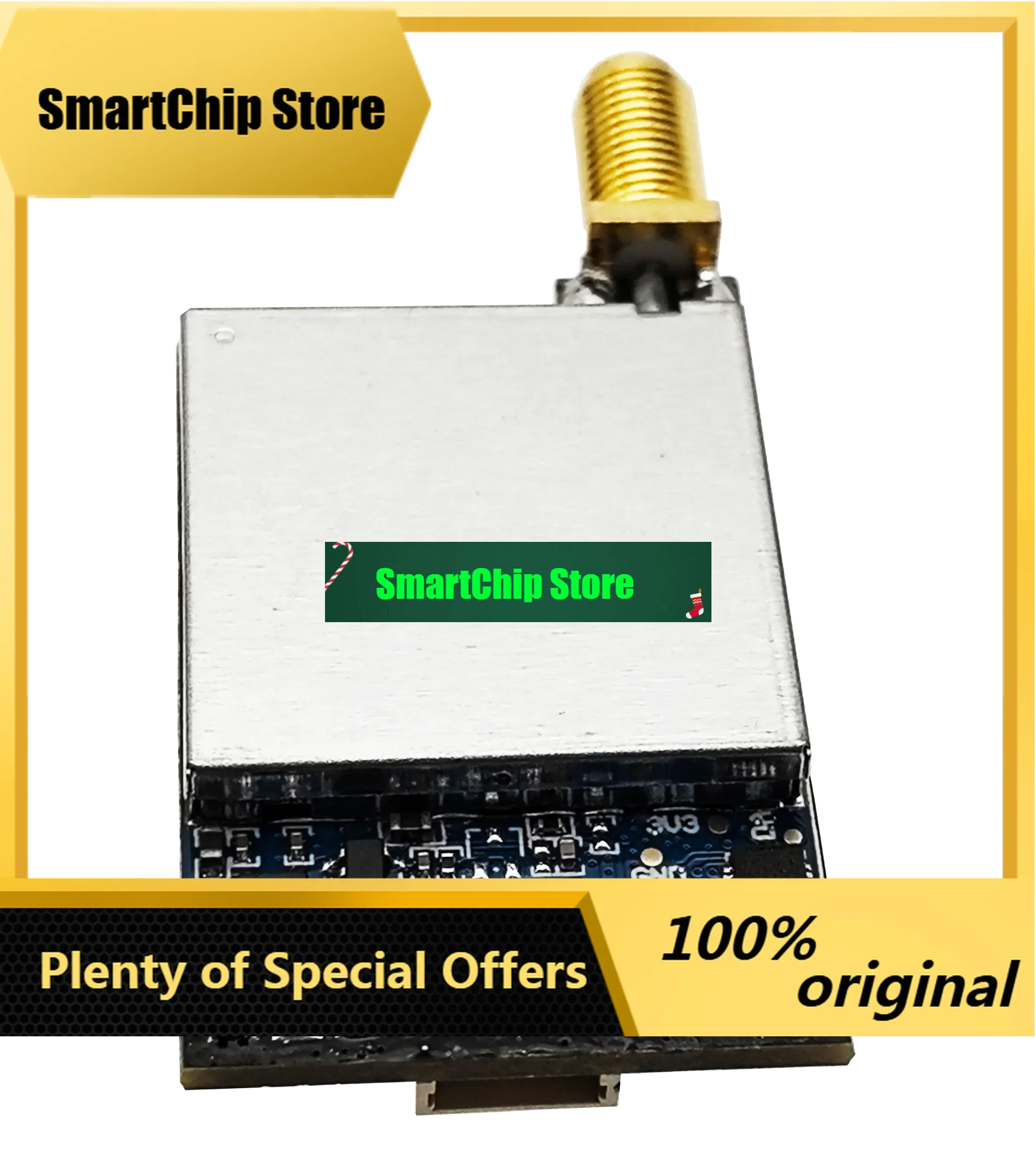 SmCpFlytoFPV F6 3.3G 64CH VRX FPV Wireless Video Receiver Frequency Support Range 3060-3500MHz