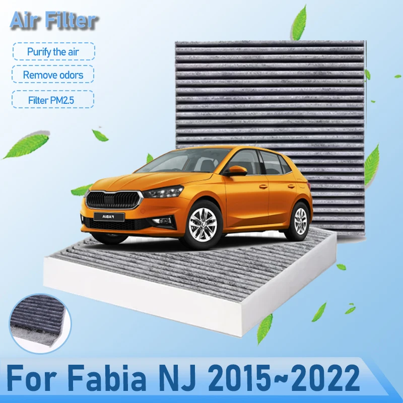 

Car Cabin Filter For Skoda Fabia Typ NJ 2015~2022 MK3 Combi Tour Air Conditioner Filter Grid Auto Accessorie 6R0819653 2020 2019