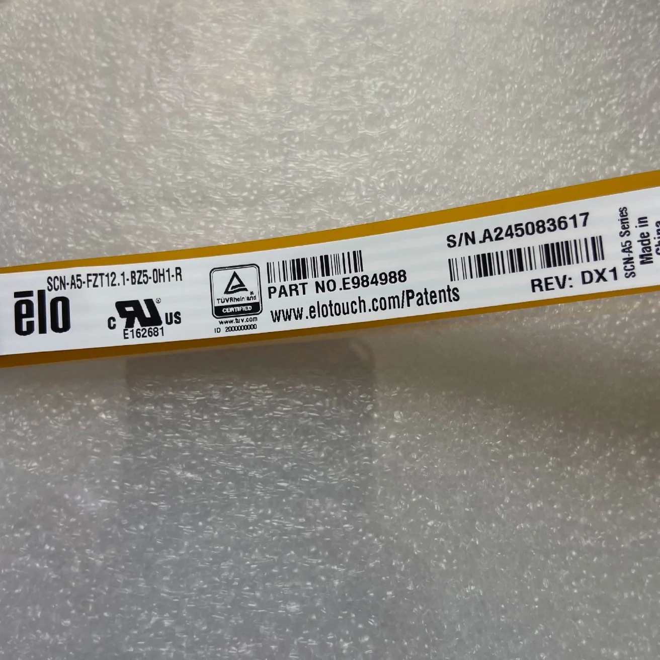 

E984988 SCN-A5-FZT12.1-BZ5-0H1-R для BIZERBA, сенсорная панель, стеклянный дигитайзер