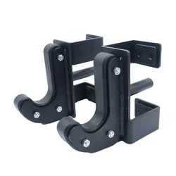 J Cups Barbell rack J-Hook power rack attachment, barbell storage suitable  for power cage 3x3inch(75x75mm) one pair