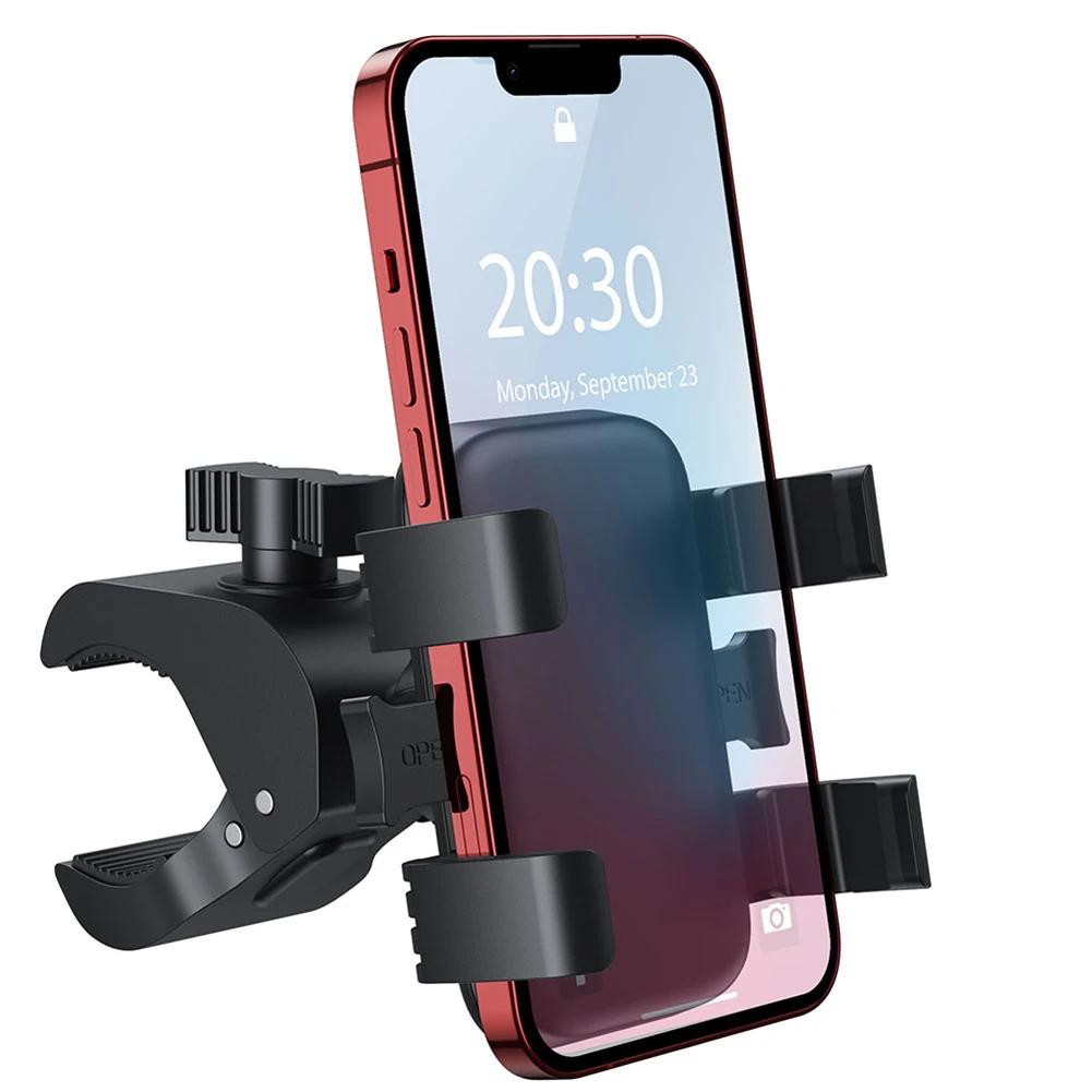 Universal Cell Phone Clamp for Stroller Phone Holder, Shopping Cart Phone Holder, Golf Cart Phone Holder, Bike Phone Mount