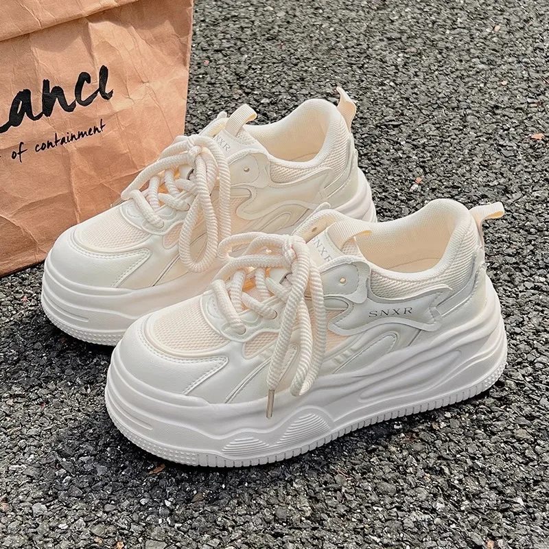 Casual Sneakers Women 2025 High Street Summer Breathable New Fashion Ladies Shoes Athletic Classic Sports Outdoor Footwear