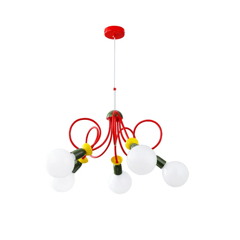 

2025 bedroom fun chandelier dopamine modern children's room study designer