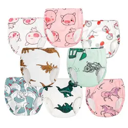 Baby Potty Toilet Training Pants Nappies Cartoon Boys Girls Underwear for Toddler Cotton Panties Reusable Diapers Cover