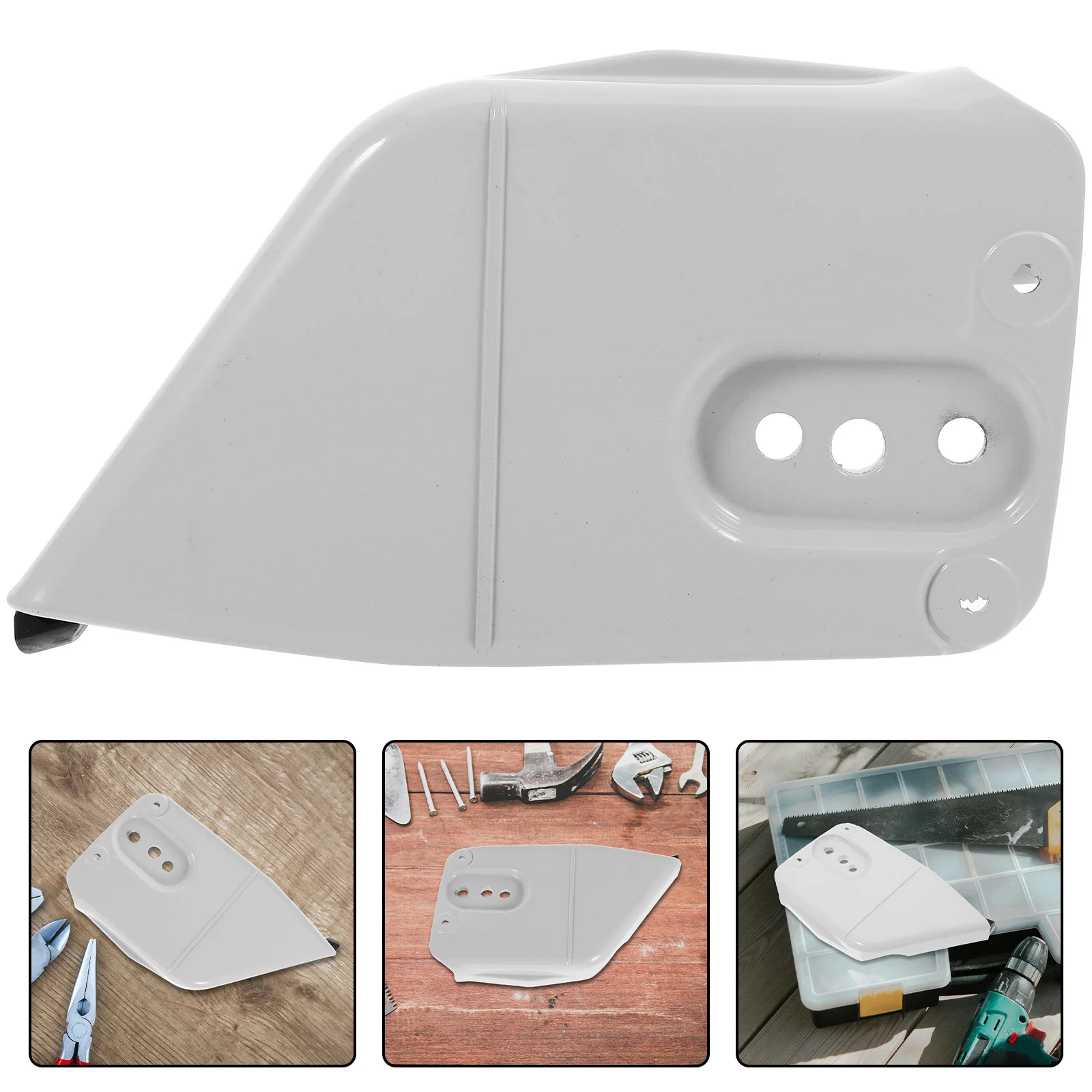 

Oil Saw Anti-Dust Side Cover Aluminum Alloy Clutch Sprocket Cover Assembly For Chainsaw Brake Handle Compatible With Stihl Ms380