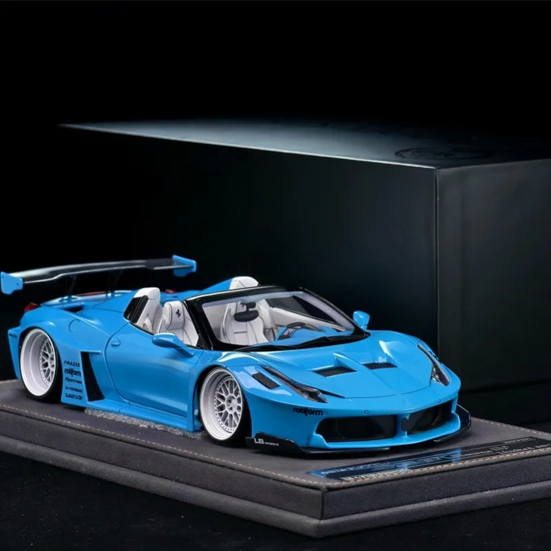 ARES 1/18 458 GT Spider LB Resin Toy Motor Vehicle Diecast Metal Model Gifts