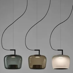 Nordic Glass Pendant Lamp Indoor Decorative Lights Living Room Bedroom Dining Room Cafe Fixtures Hanging Restaurant LED Lighting