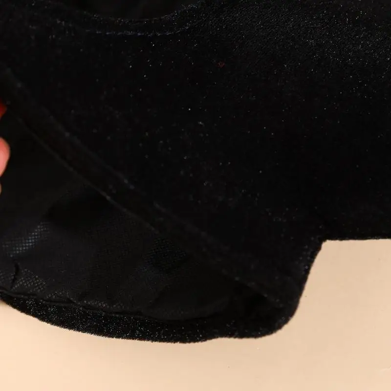 39bd Elegante peluche nera Plusa a tema a tema Occasione Wear Comfort