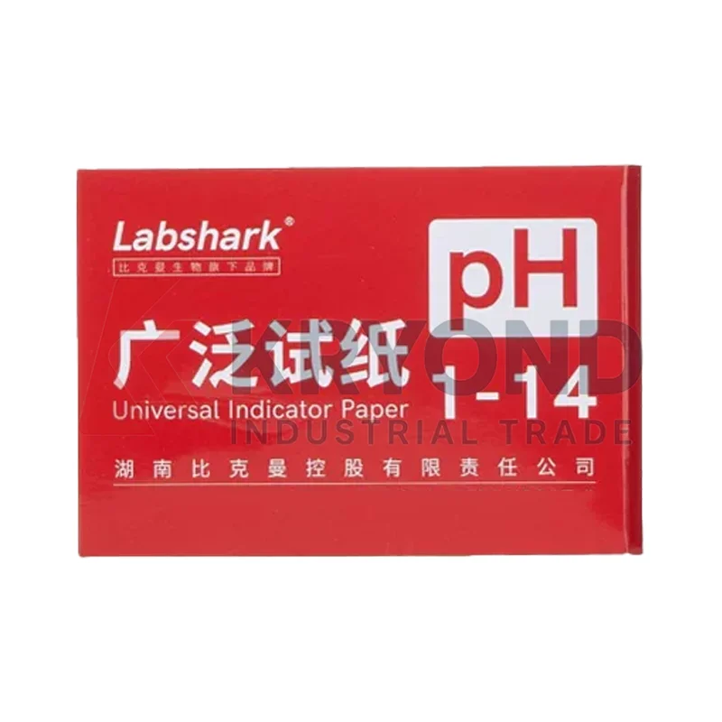 Labshark pH Test Paper Litmus Indicator Strip Acid Alkaline Laboratory Water Testing Chemical Detection 1-14 Range Research Lab