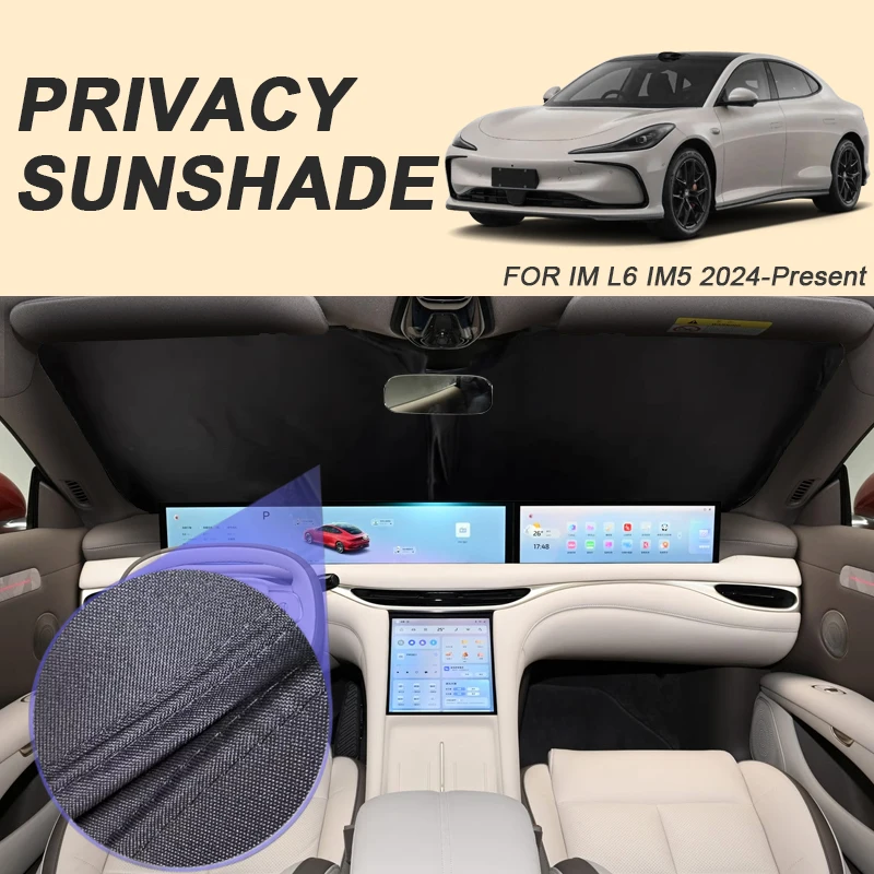 

Автомобильный солнцезащитный козырек для черного окна для IM L6 IM5 2024-Present, автоматическая защита от УФ-излучения, теплоизоляция, защитная крышка, аксессуар для интерьера