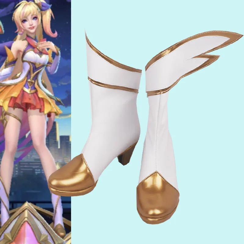 Irelia H Store Game LOL Cosplays Star Guardian seraphine Cosplay Shoes seraphine shoes image 2