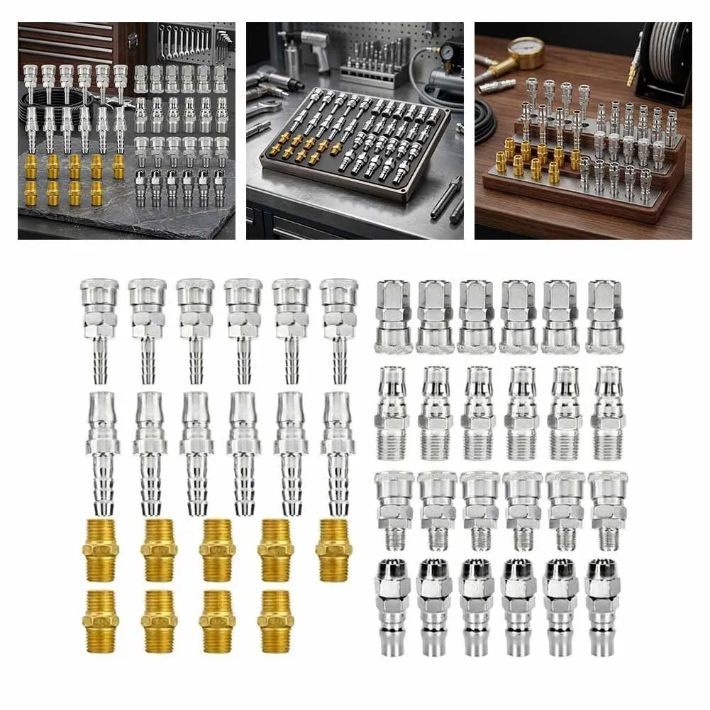 45Pcs/Set Pneumatic Quick Connect Set Efficient Quick Connector For Versatile & Leak-resistant Air Quick Connector Power Tools
