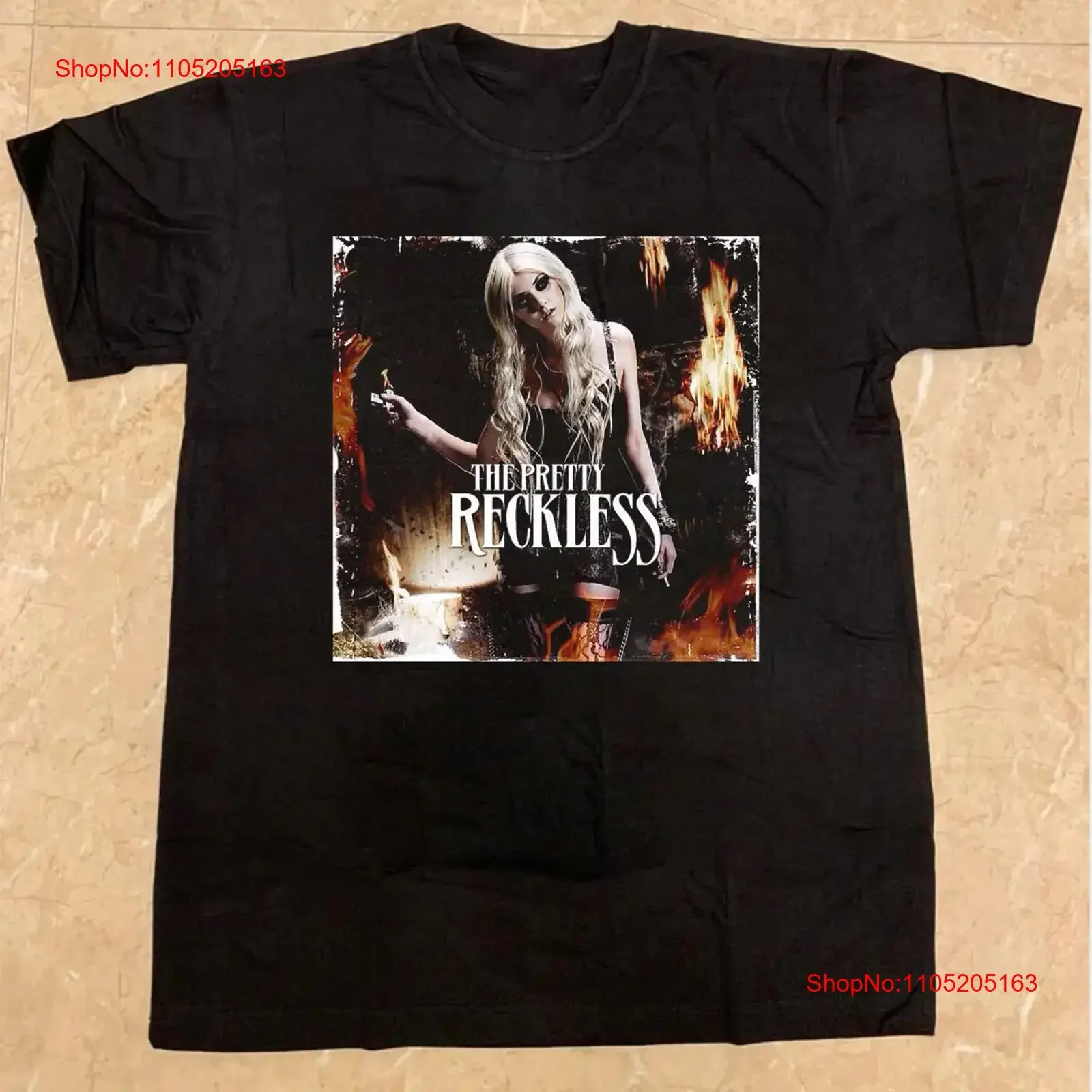 Nueva camiseta The Pretty Reckless de algodón negro de todas las tallas S 5XL HD282 vintage lavada cómoda Casual transpirable moda