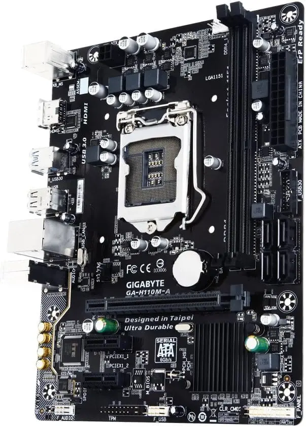 GIGABYTE GA-H110M-A Motherboard LGA1151Intel H110 DDR4 32GB support 6100 7300 6500 7400 7700 G4560 cpu Micro ATX