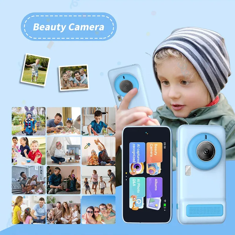 NEW Kids Smart AI Learning Camera Educational Toys with Photo Recognition & Knowledge Encyclopedia Brithday Gifts for Age 3-12