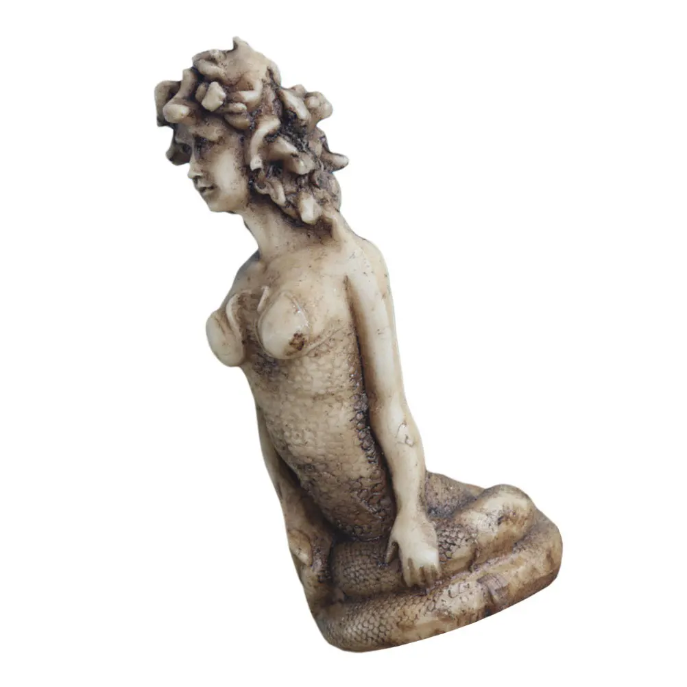 Premium Resin Medusa Sculpture Craft Home Decor Statue for Living Room Bedroom Shelf Tabletop Church Display Ornament