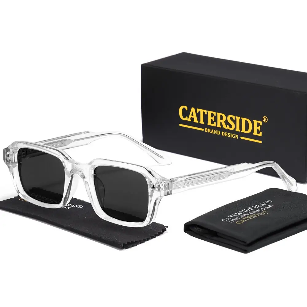 

CATERSIDE мужские солнцезащитные очки с пропионной кислотой, квадратная оправа, женские модные универсальные солнцезащитные очки, все необходимое для улицы UV400