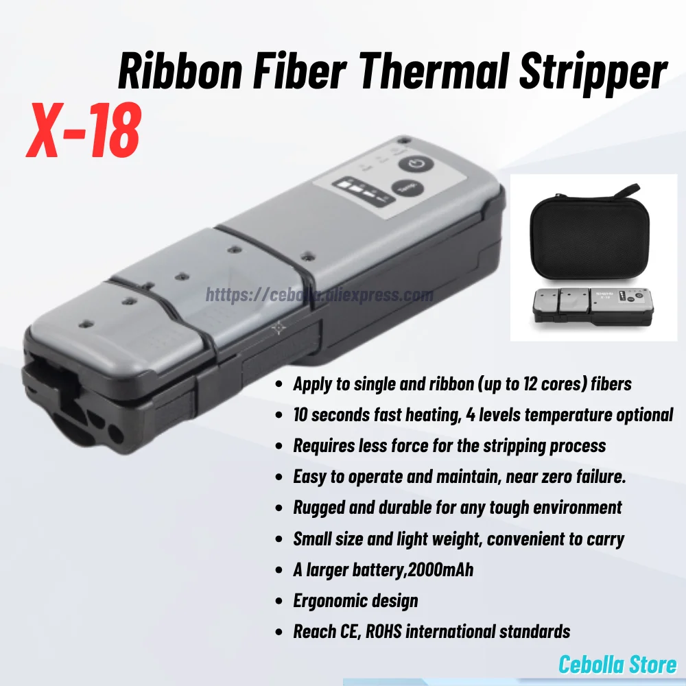 X-18 Heat Optical Stripping Pliers, Fiber Optic Stripper, Ribbon, Thermal Stripper, Ribbon Fiber Hot Jacket Stripper Cable