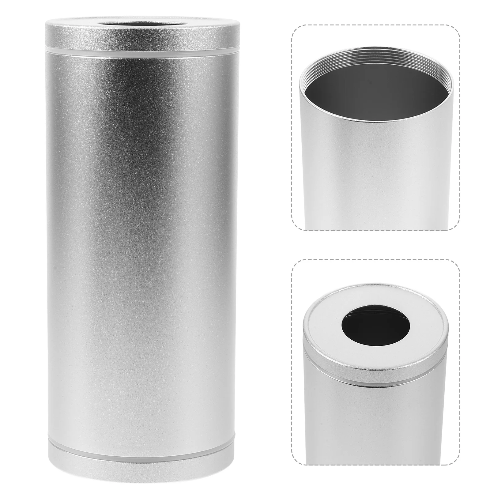 

Car Tissue Holder Aluminum Round Tissue Box Cover Refillable Napkin Container Cylinder Size for Vehicle Desktop Bathroom