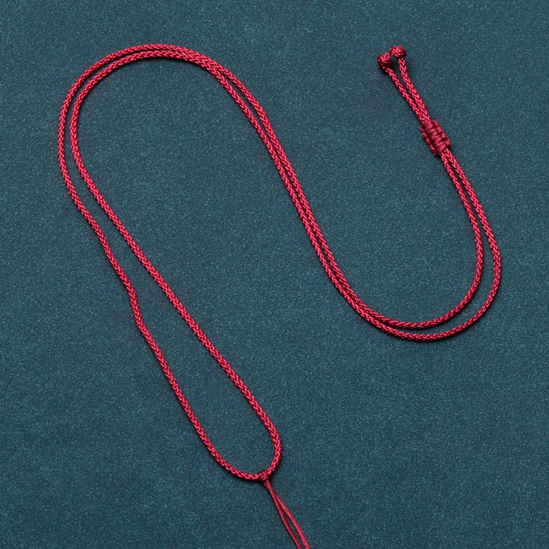 

Ожерелье своими руками, простая веревка, тонкий стиль, нить Mambo, регулируемая для мужчин и женщин, кулон, нефритовый кулон, веревка на ключицу