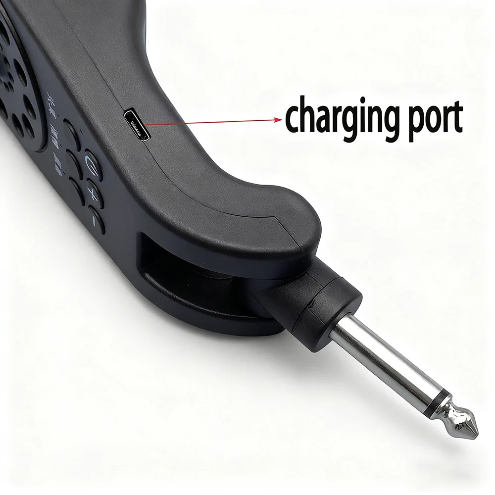 Inline-Mini-Verstärker Gitarre Bluetooth Reverb Soundkarte 6,5 bis 3,5 Stecker für Instrument Handy Computer MP4 verstärken Sound