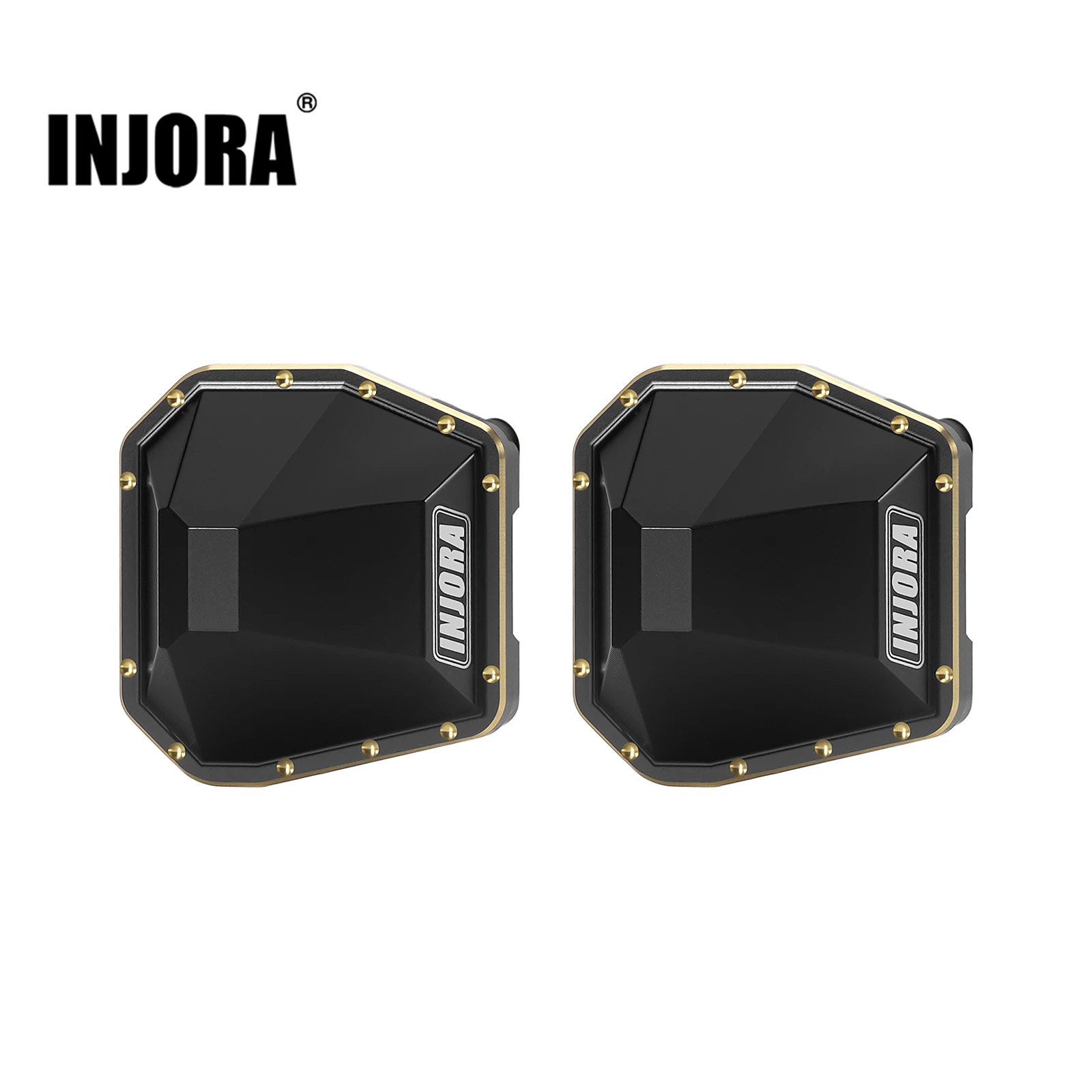 INJORA Brass Diff Covers for 1/10 SCX10 III CJ7 AR45 Axle
