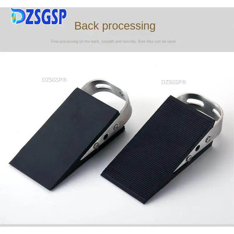 

DZSGSP Rubber Hidden Door Holders Nail-Free Door Wedge Stop Door Stopper Bronze Gold Black Bright Chrome Door Hardware