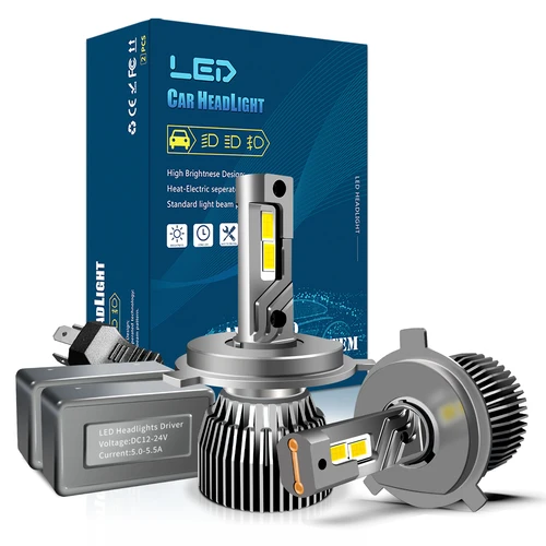 Imagen 2 del producto 9007 9004 H13 9008 bombilla de faro LED 3000K 4300K luz antiniebla de coche 5202 9005 HB3 9006 HB4 H1 H7 H11 H8 H9 12V 130W lámpara automotriz