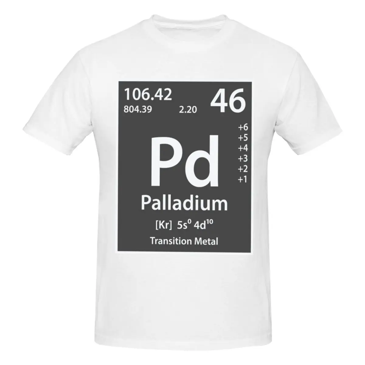 Palladium Element Men T-Shirt Funny Plus Size T Shirts Men's Round Neck Cotton Tees Short Summer Male