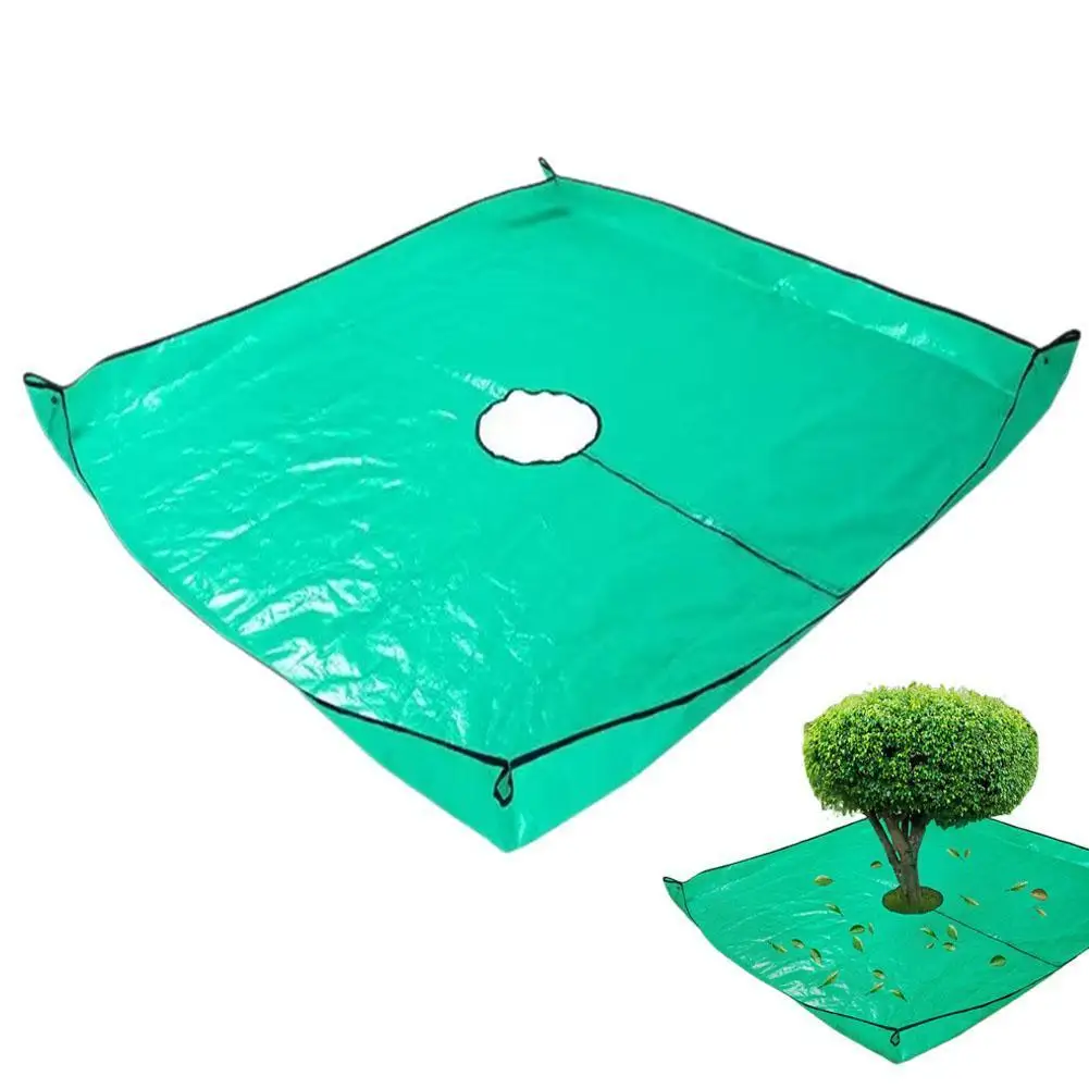 3 Sizes Easy Clean Fruit Collection Tarp Reusable PE Weatherproof Tree Surround Mat for Orchard Leaf and Fruit Gathering