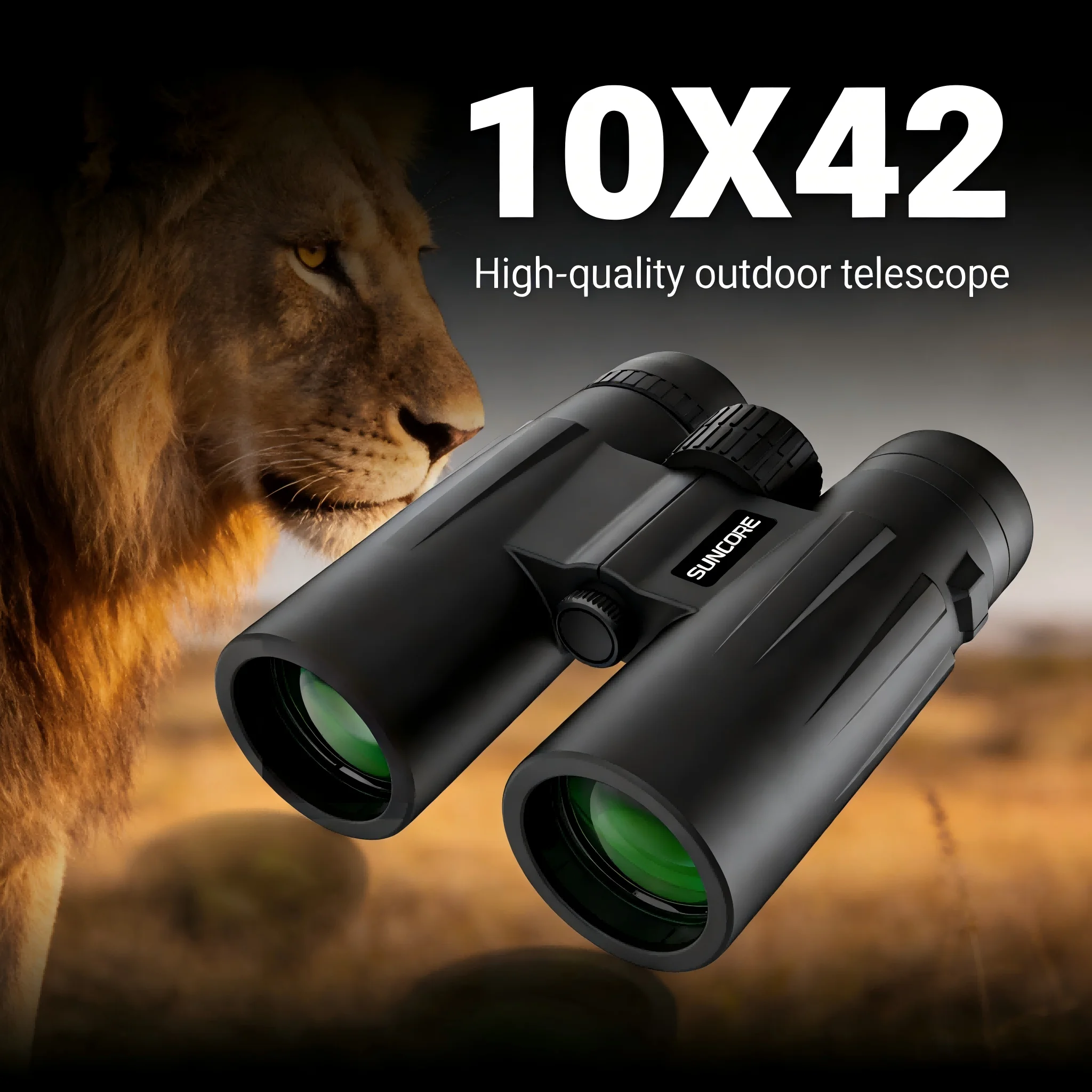 

SUNCORE FMC Binoculars for Adults - Compact & Powerful | HD View for Bird Watching, Travel, Hiking | Lightweight Outdoor Optics