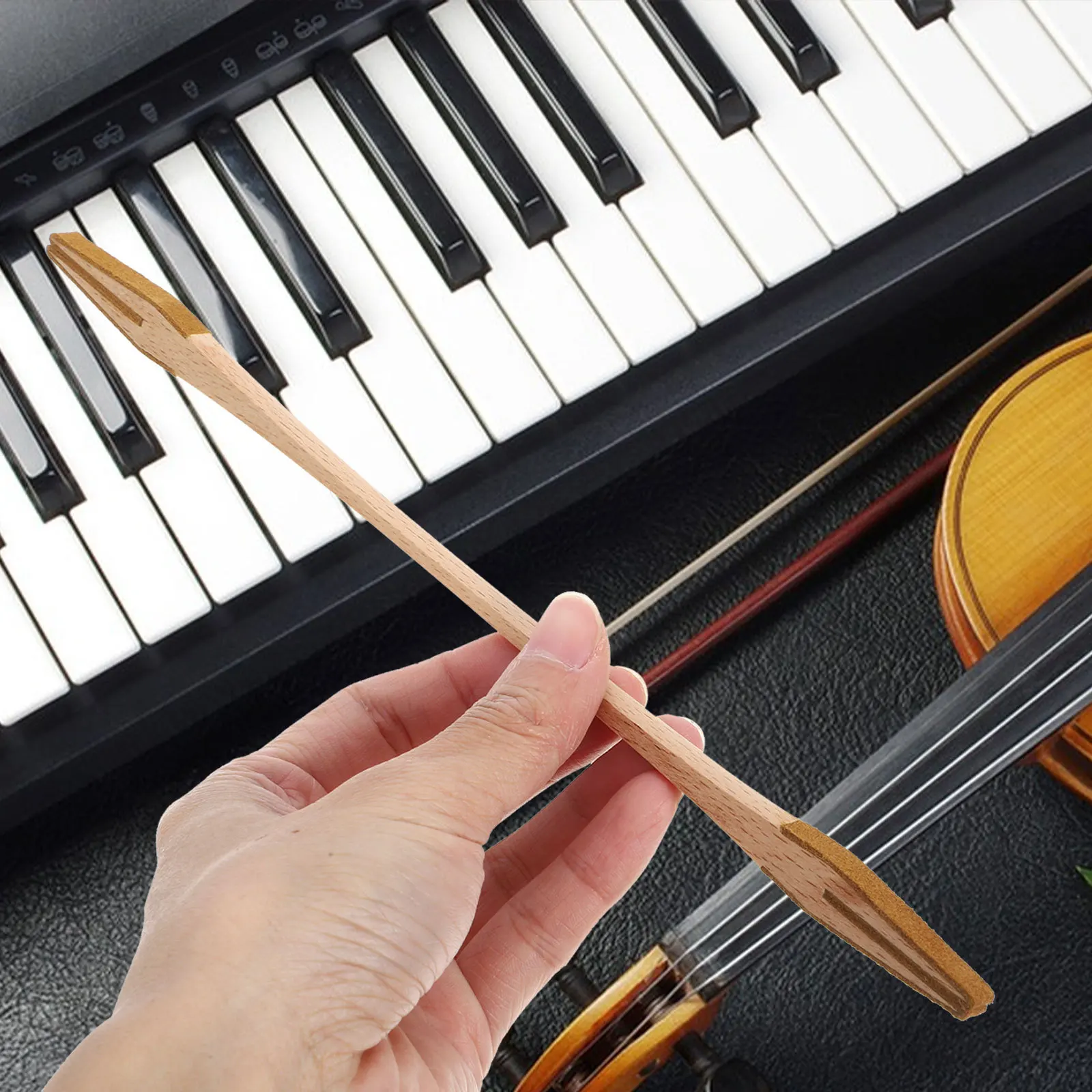 

1Pcs Professional Piano Tuning Fork Stainless Steel Accurate Piano Mute Kit Musical Instrument Tuning Tool
