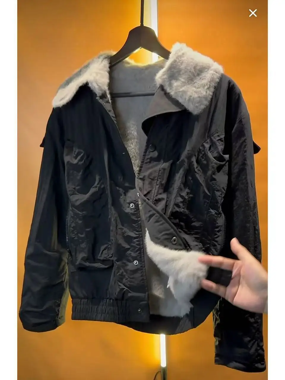 

Модная мужская куртка с воротником из искусственного меха, осенне-зимняя новинка, утепленная, с отложным воротником, верхняя одежда для молодежи