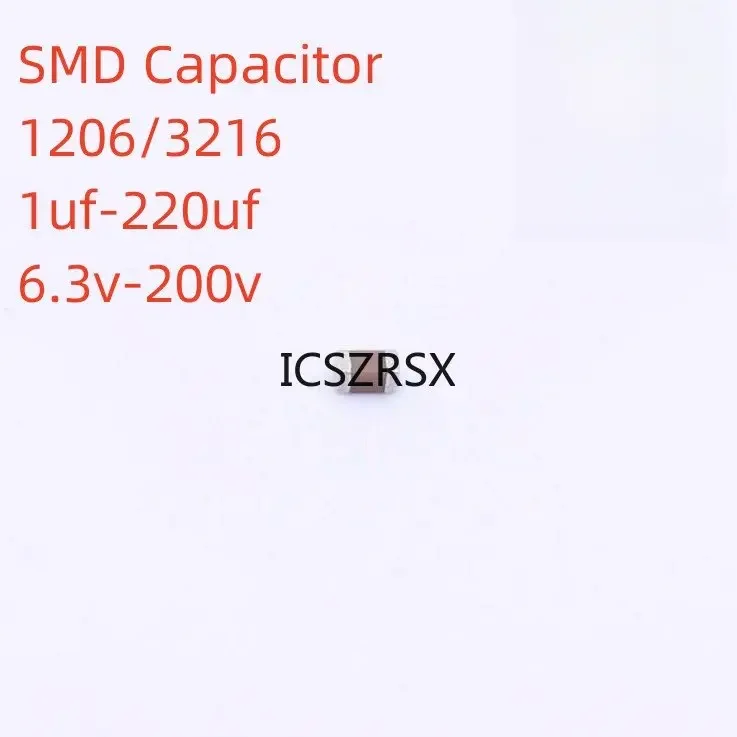 20PCS Capacitor SMD 1206 3216 1UF 2.2UF 4.7UF 10UF 22UF 47UF 100UF 220UF 10V 16V 25V 35V 50V 63V 100V 200V X7R X5R ±10%=K ±20%=M