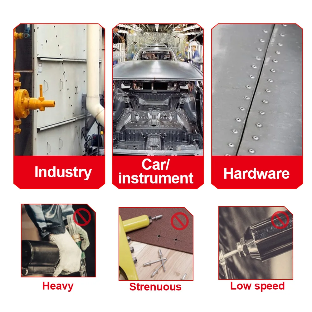 ONEVAN 20000N Cordless Brushless Electric Rivet Gun 2.4-5.0mm Rivet Nut Gun Tool High Power Lightweight For Makita Battery Pin