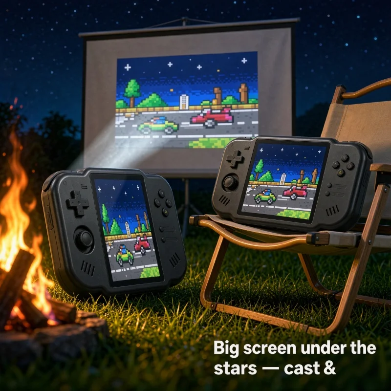 MagicX Mini Zero 40 Portable Handheld Game Console, Retro Video Game Android System, 4.0 Inch IPS Touch Screen, Pocket Size WiFi