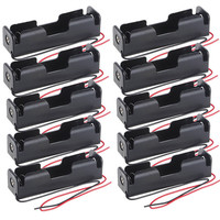 10Pcs/5Pcs 18650 Power Bank Cases 1X 3.6V-4.2V 18650 Battery Holder Storage Box Case 1 Slot Battery Container With Wire Lead